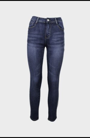 γυναικείο jean παντελόνι push up ψηλόμεσο στενή γραμμή